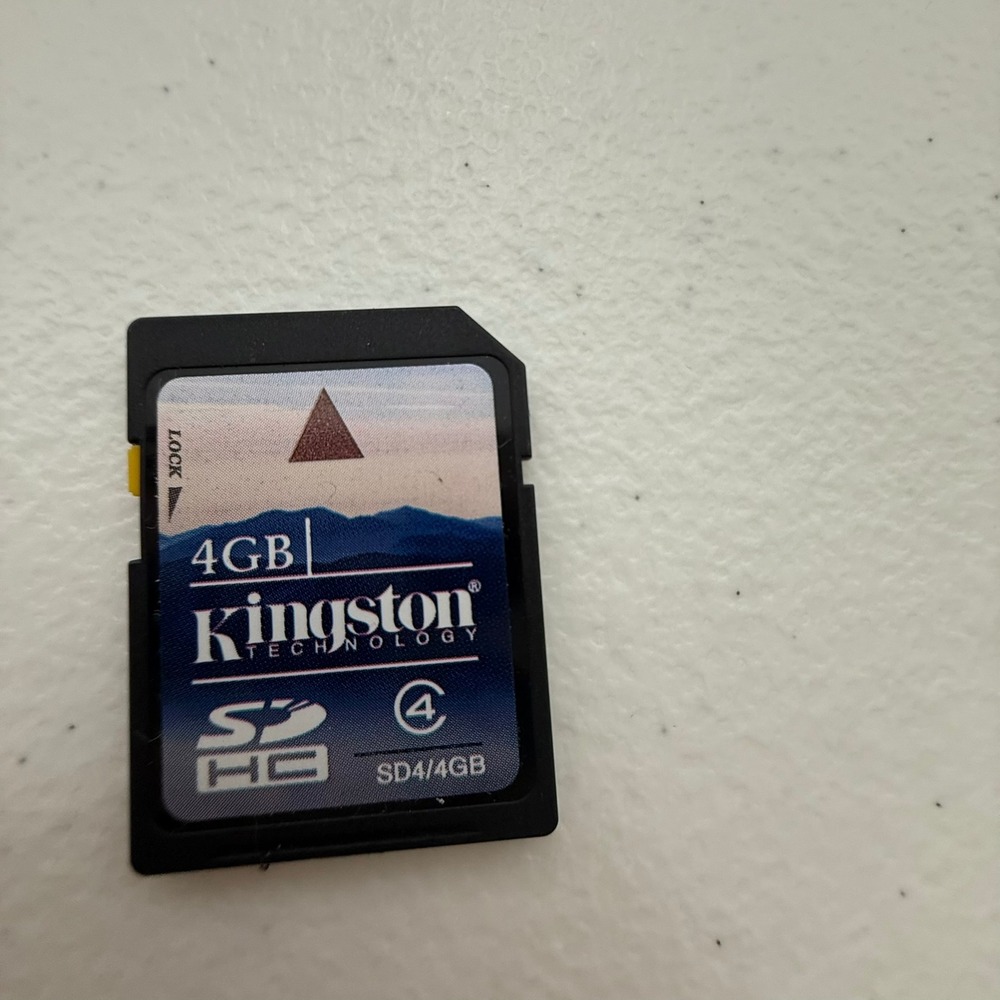 Kingston 4GB SDHC Class 4 Memory Card SD4/4GB Secure Digital High Capacity
